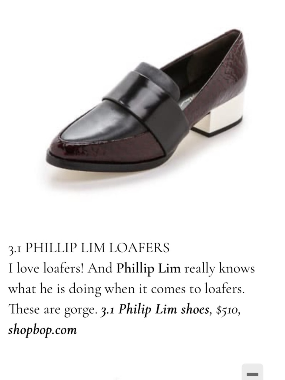 3.1 Phillip Lim Leather Loafers - Picture 9 of 9